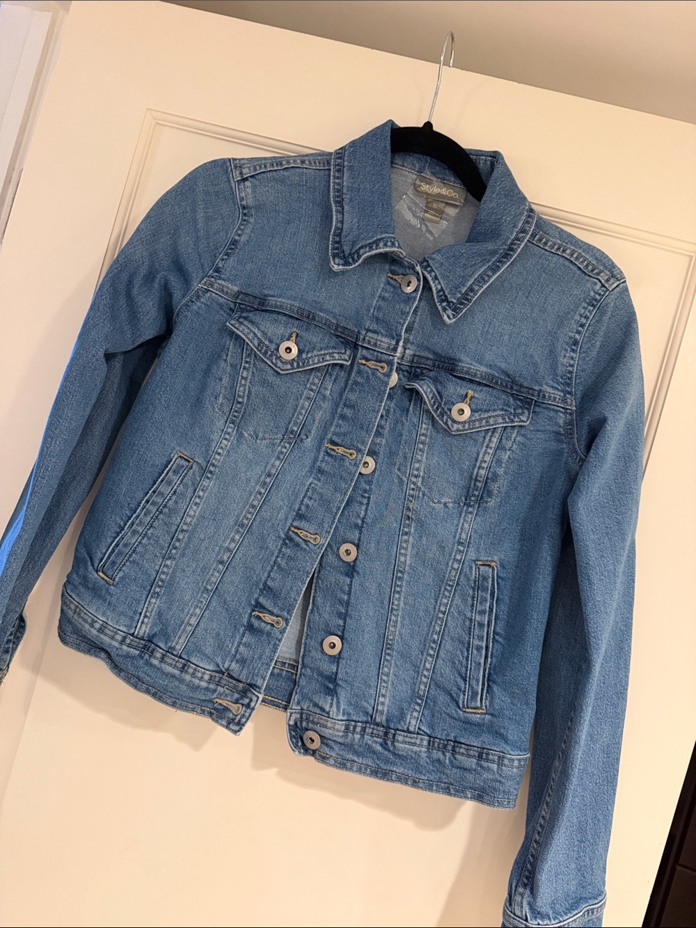 Style & Co. Light Blue Denim Jacket